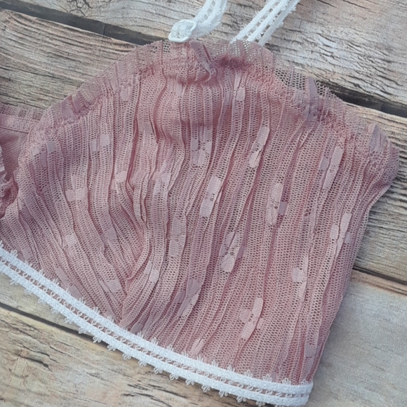 Free People Gabriella Lace Bralette Pixie Nude - Picture 6 of 12